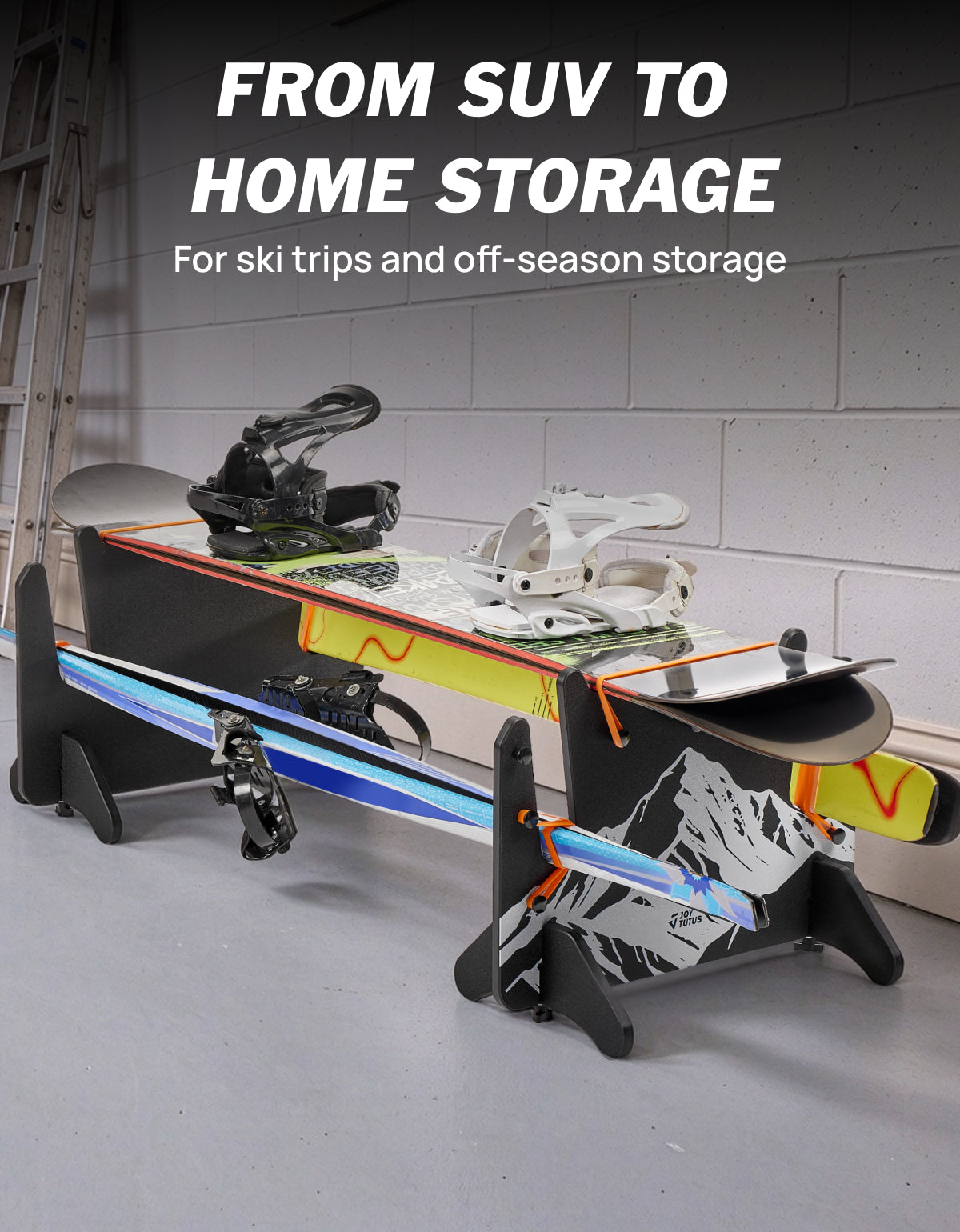 Portable Interior Ski & Snowboard Rack for SUVs