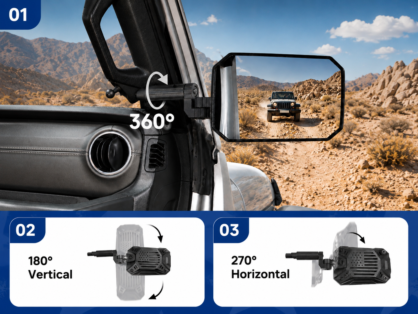 3-Way Adjustable Visibility