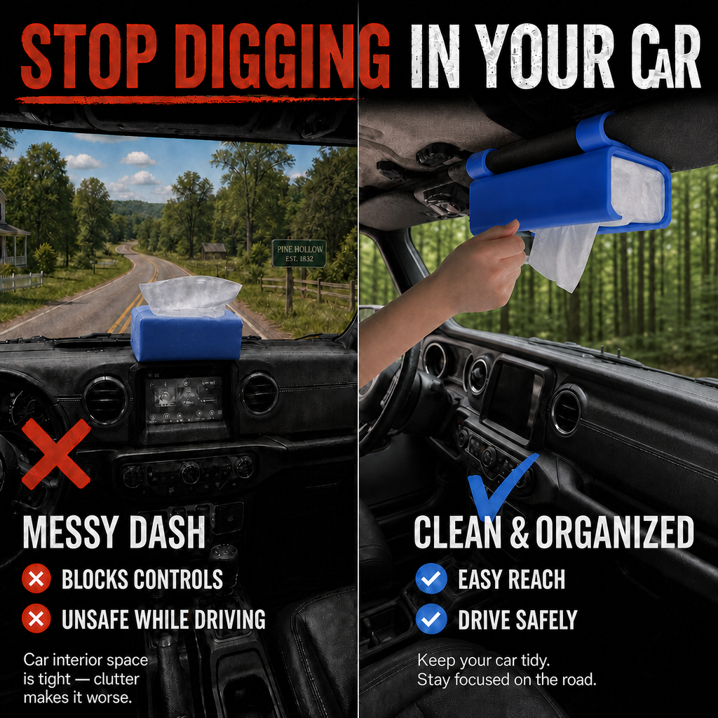 Car Sun Visor Tissue Holder for SUV & Jeep