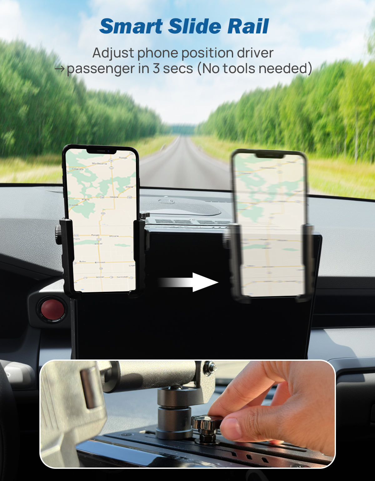 Dash Platform Phone Mount for Toyota 4Runner 2025 (Only for 14Inch Screen)
