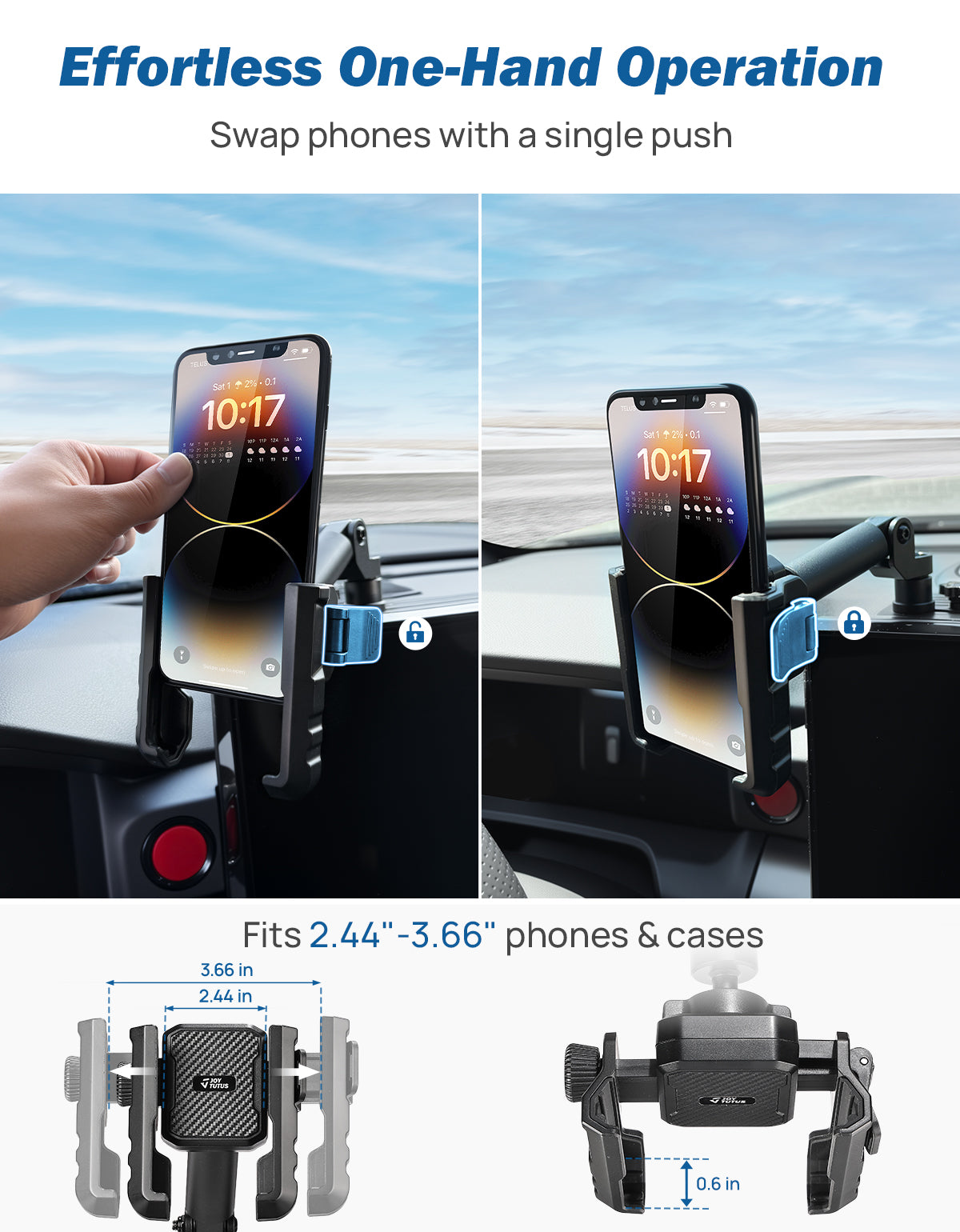 Dash Platform Phone Mount for Toyota 4Runner 2025 (Only for 14Inch Screen)
