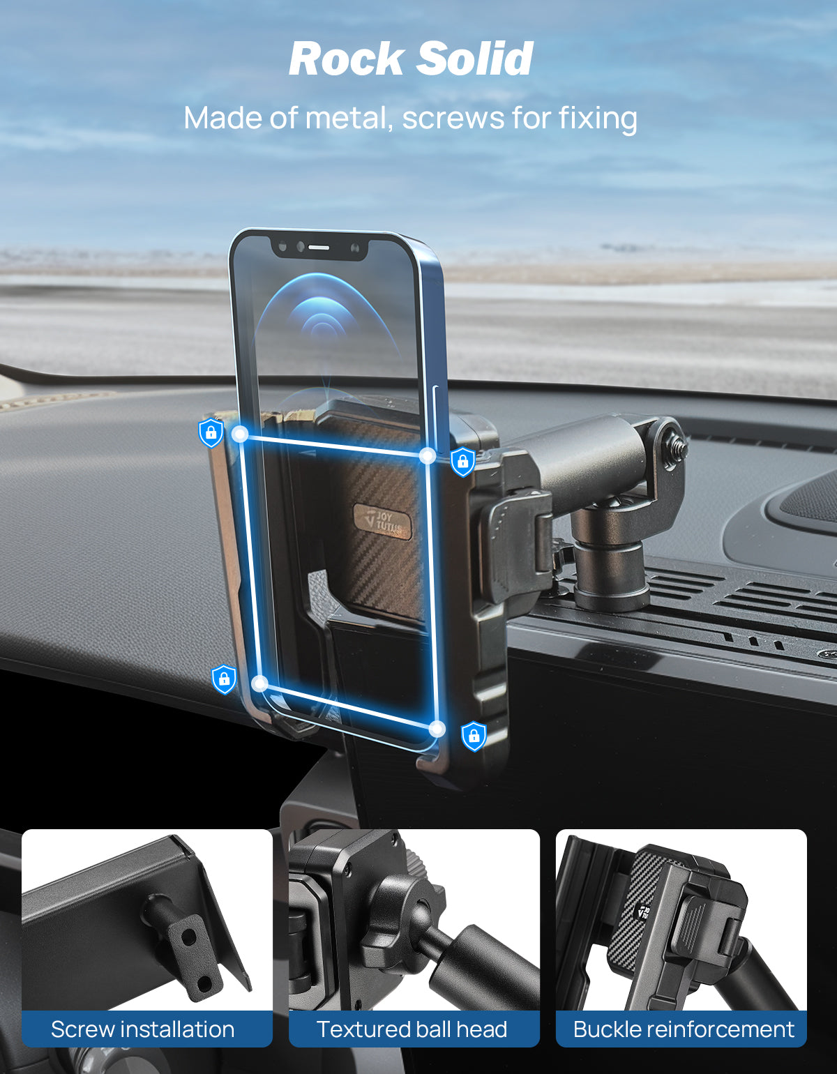 Dash Platform Phone Mount for Toyota 4Runner 2025 (Only for 14Inch Screen)