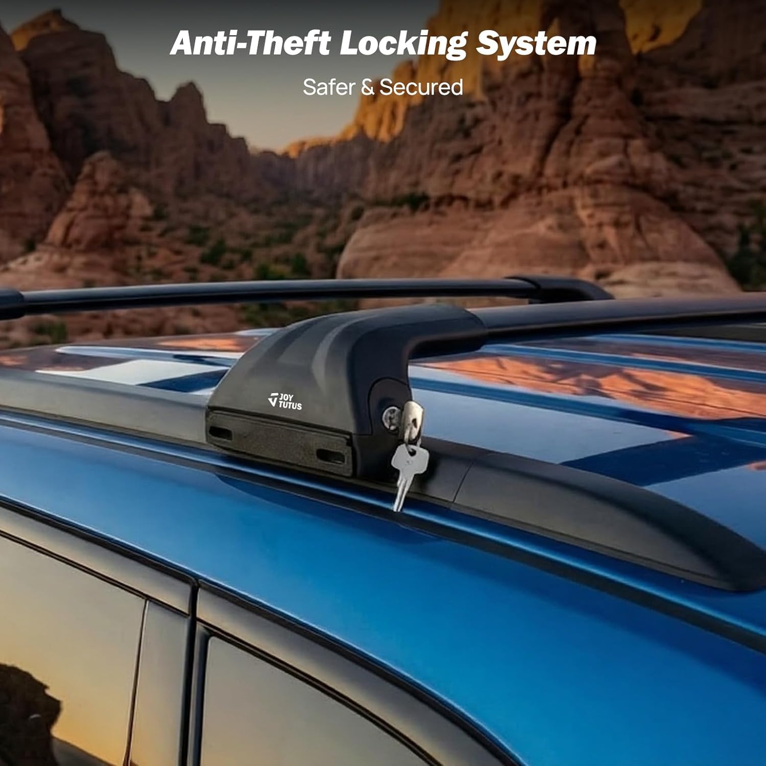 JOYTUTUS Lockable Roof Rack Cross Bars Compatible with Jeep Grand Cherokee 2022-2025