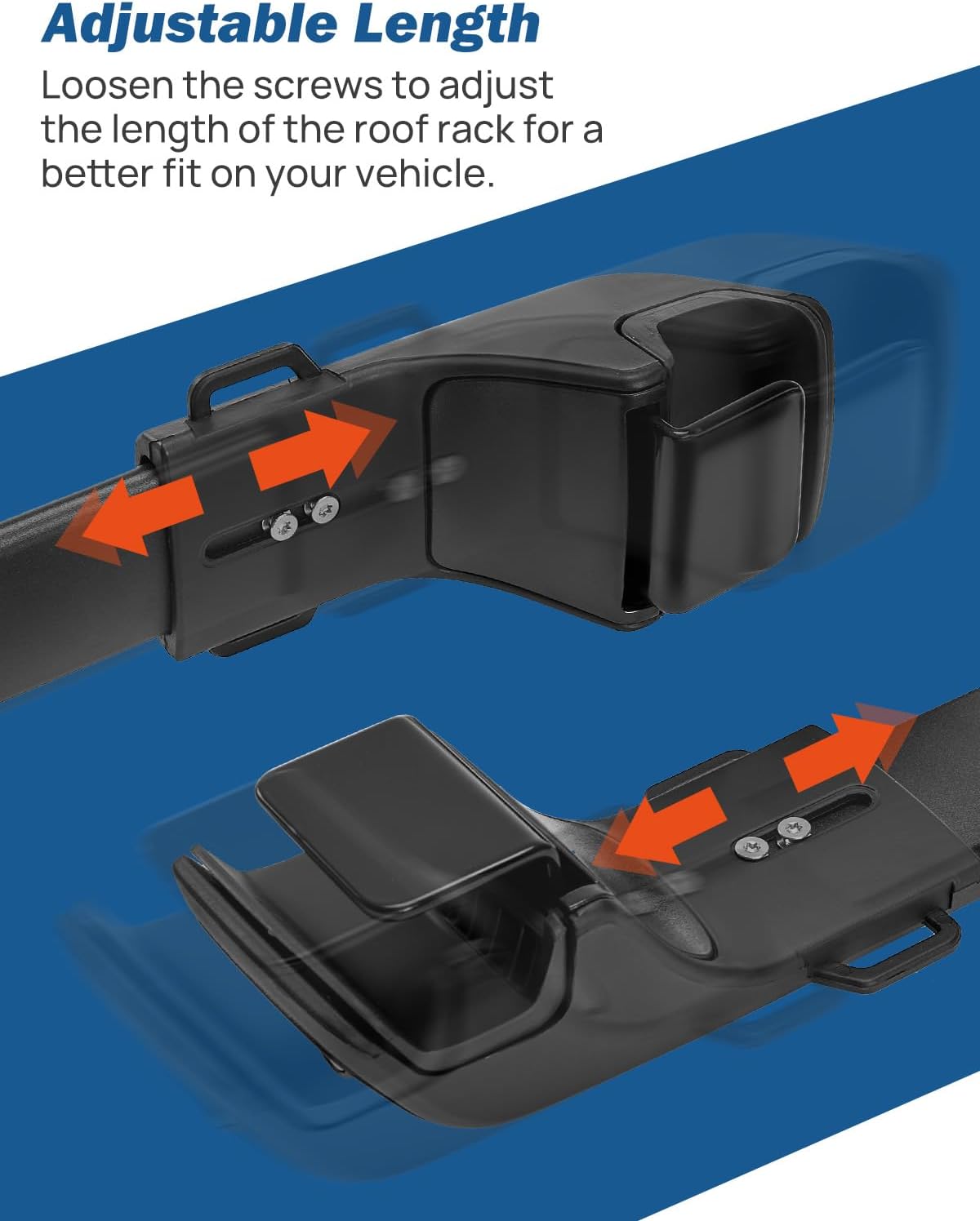 JOYTUTUS Lockable Roof Rack Cross Bars Compatible with Hyundai Santa Fe 2024 2025