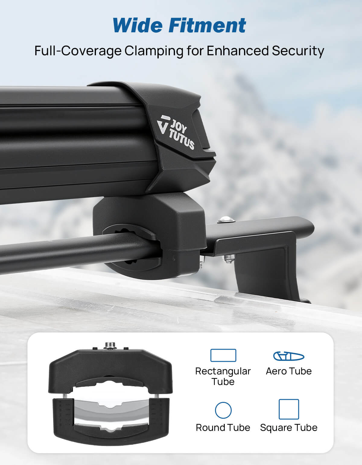 Universal Lockable Ski & Snowboard Roof Rack, 6 Skis / 4 Boards