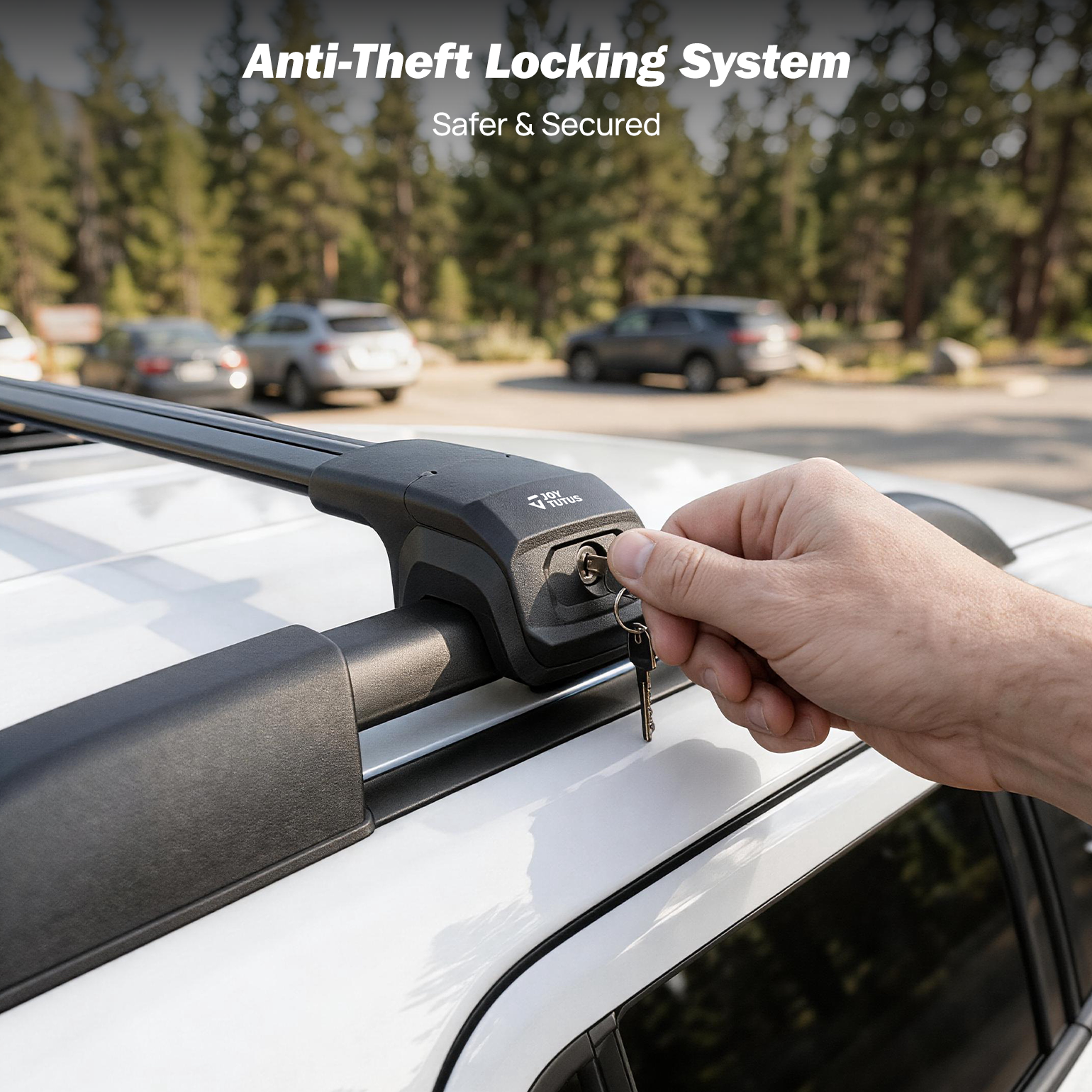 Honda Pilot (2023–2026) Roof Rack Cross Bars – Lockable Aluminum (Elite, Touring, TrailSport)