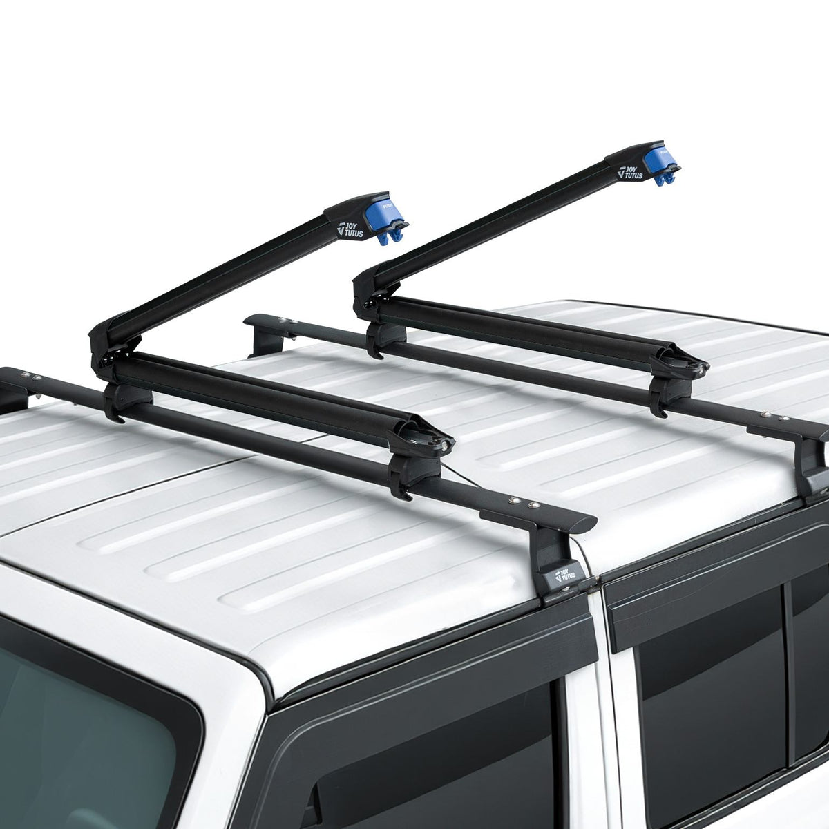ski rack for car mounted on the car crossbar