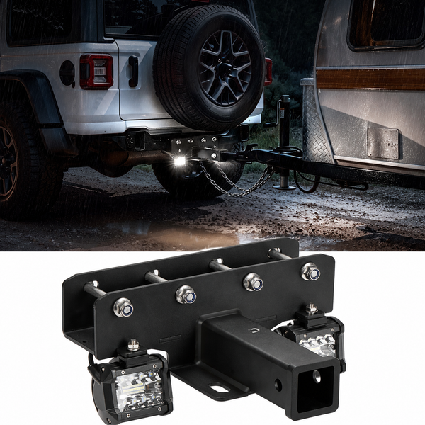 Jeep Wrangler JK & JL Class 3 Trailer Hitch with LED Lights | 2" Receiver