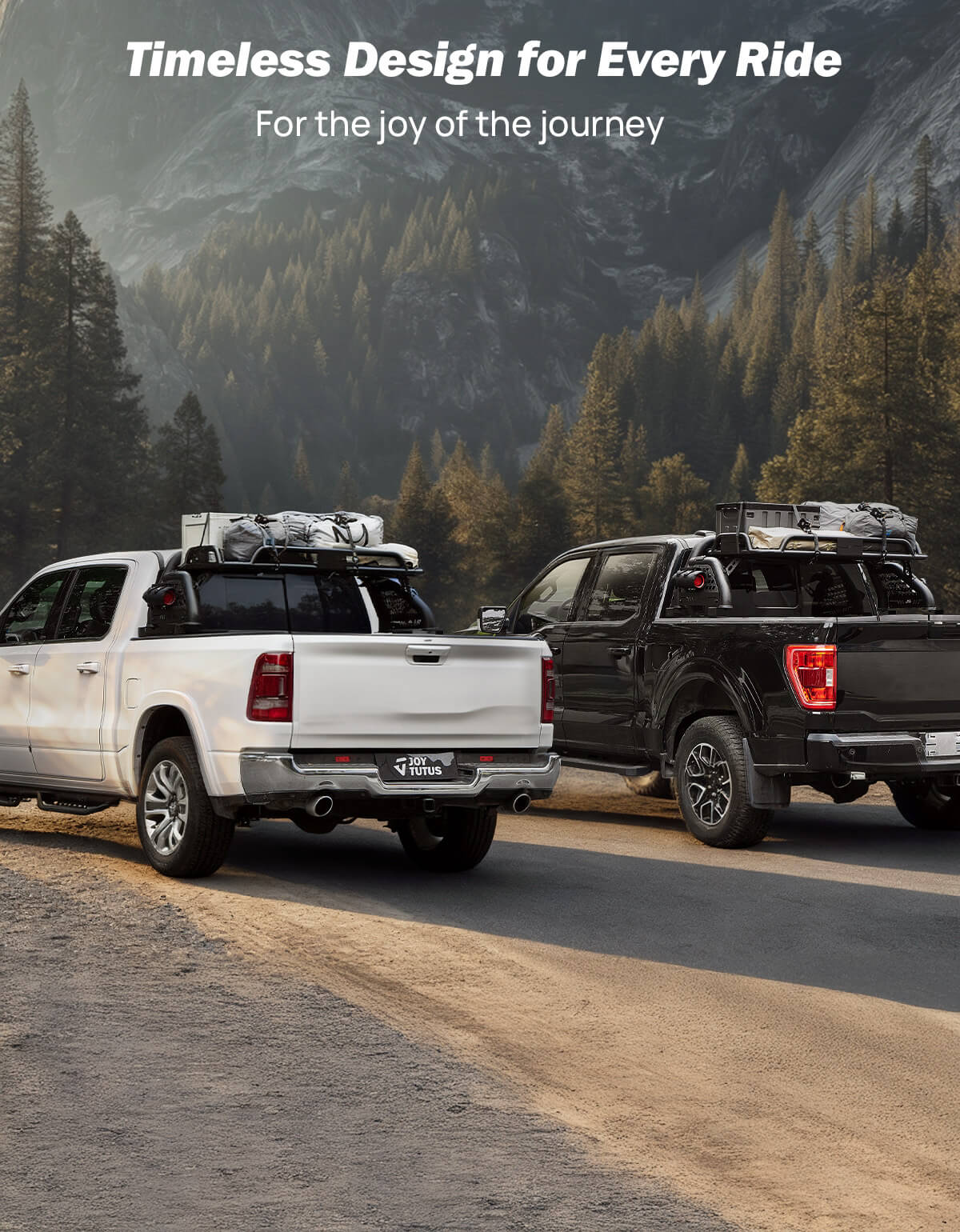 Roll Bar with Cargo Basket & MOLLE Panels for Full-Size Trucks