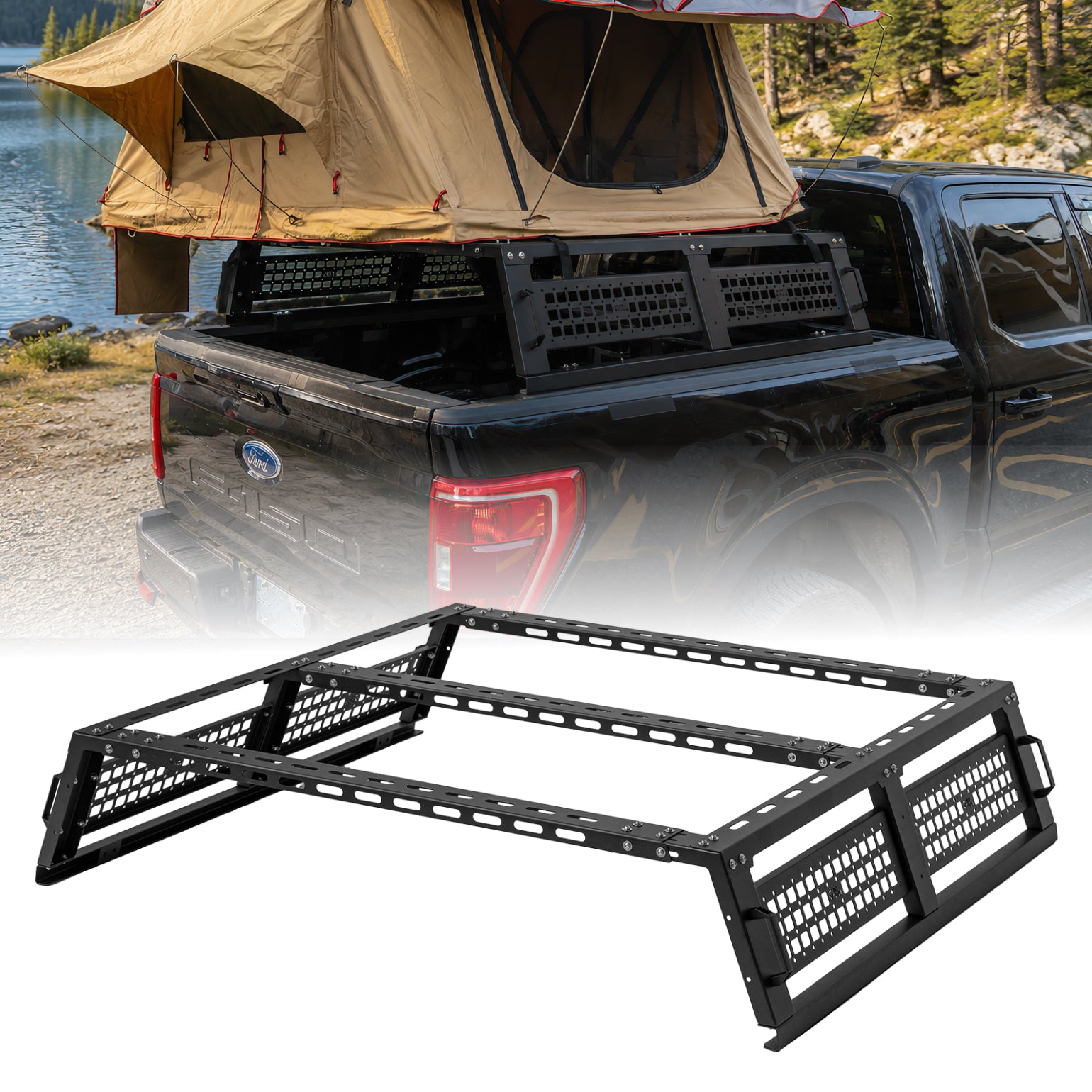 Utility Entry Rack | No-Drill Truck Bed Rack for F150 & Silverado