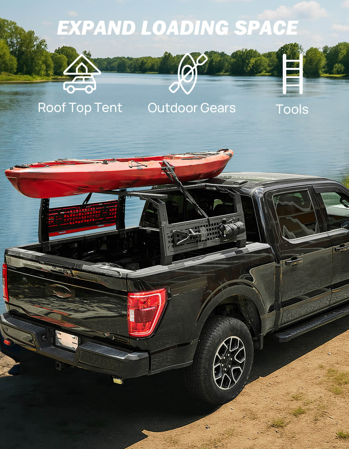 ProFlex Expedition System | Adjustable Bed Rack for Full & Mid-Size Trucks