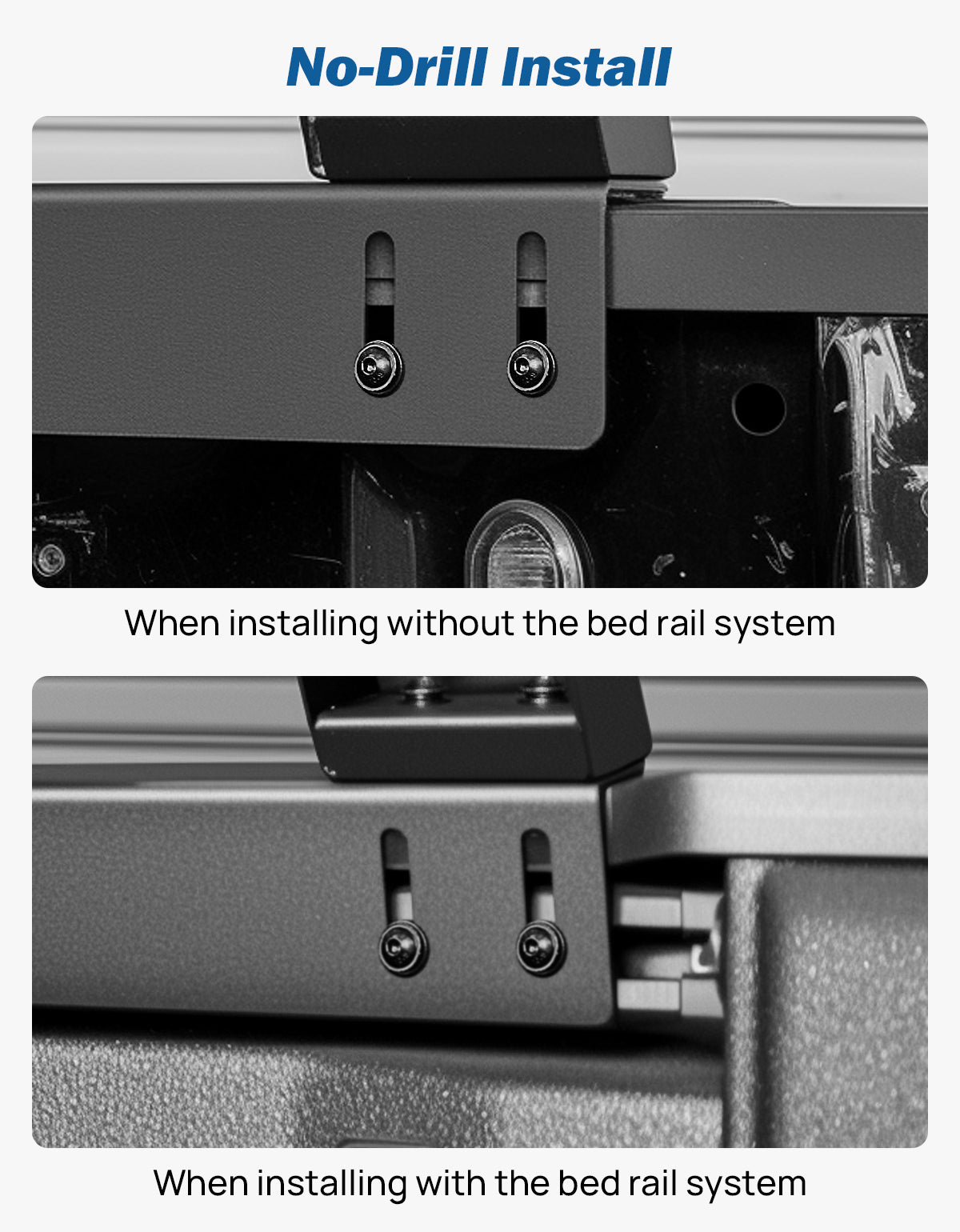 Tactical Fold-Down Truck Bed Rack | MOLLE Overland Rack for Full-Size Trucks