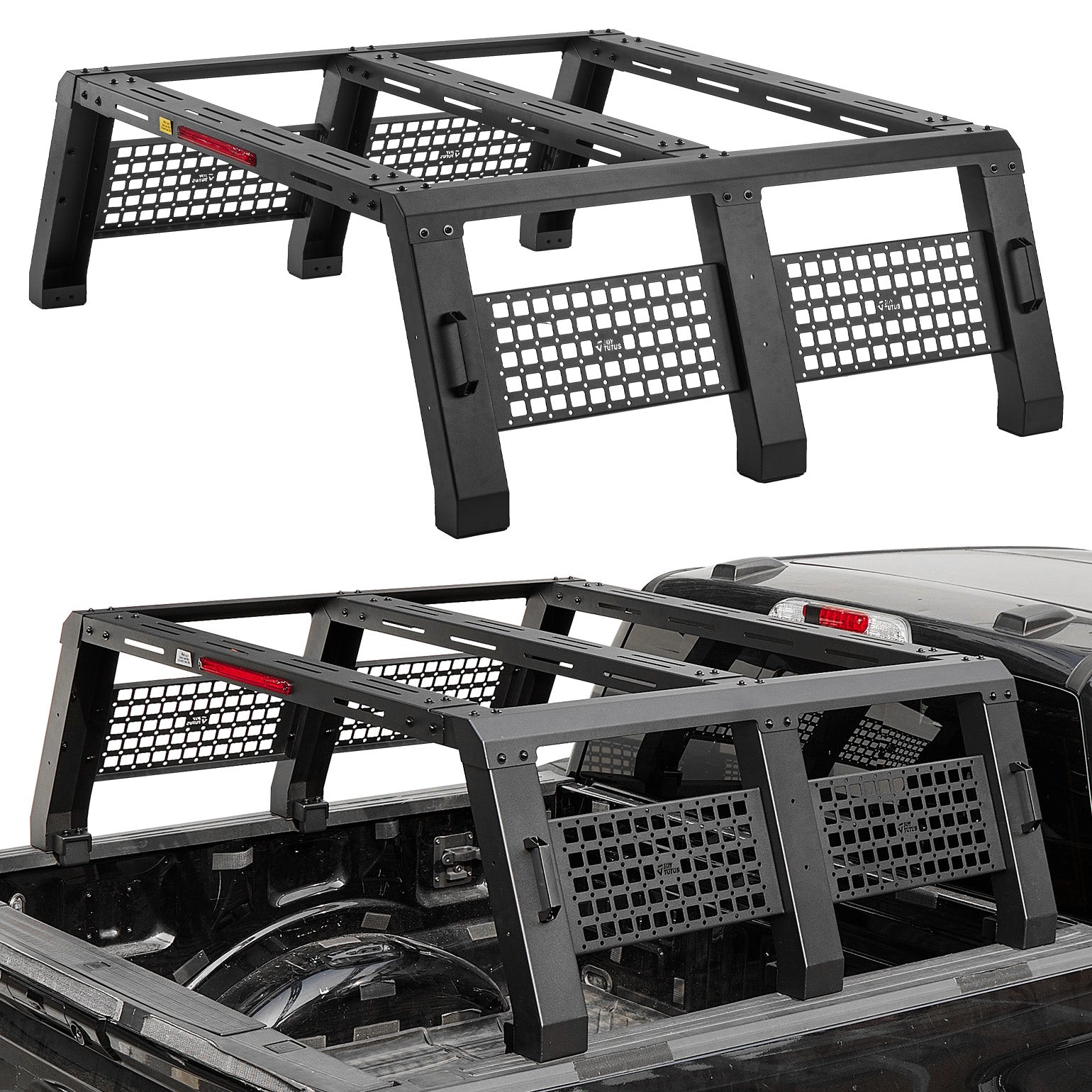 NightRunner Rack with LED Brake Light | Full-Size Overland Rack for F150 & Ram