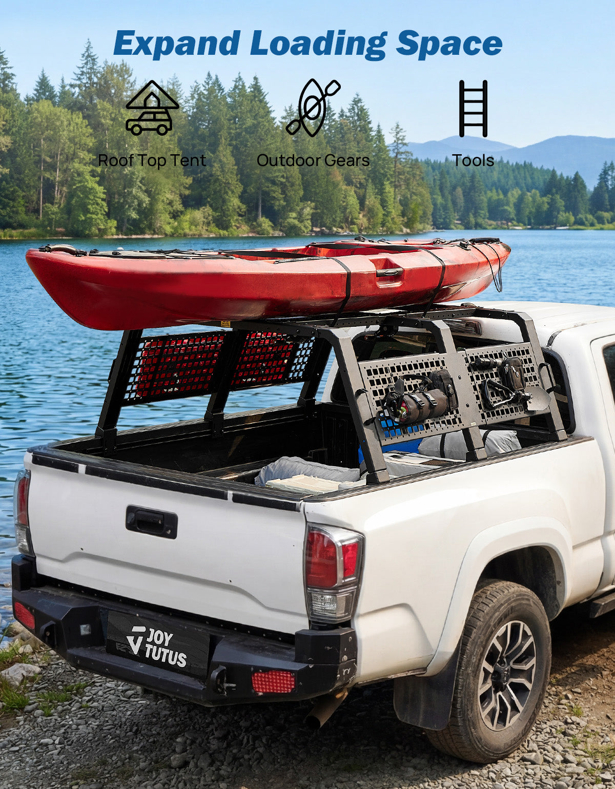 Modular Mid-Size Rack | RTT-Ready Bed Rack for Tacoma & Ranger