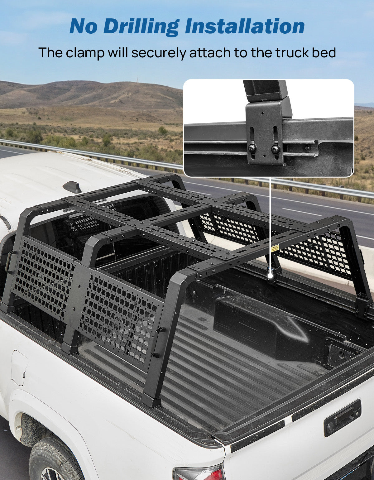 Modular Mid-Size Rack | RTT-Ready Bed Rack for Tacoma & Ranger