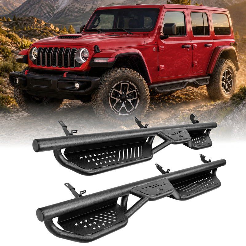 Running Boards for Wrangler JK 4 Door (2007–2018) – 550LB