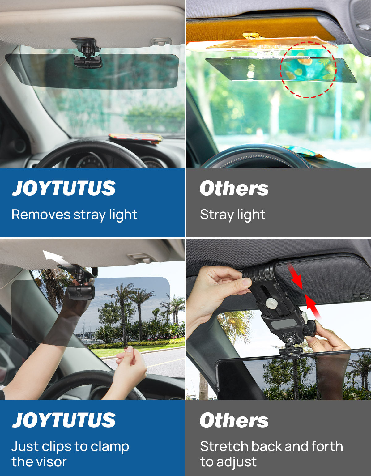 Joytutus Sun Visor Extender for Car