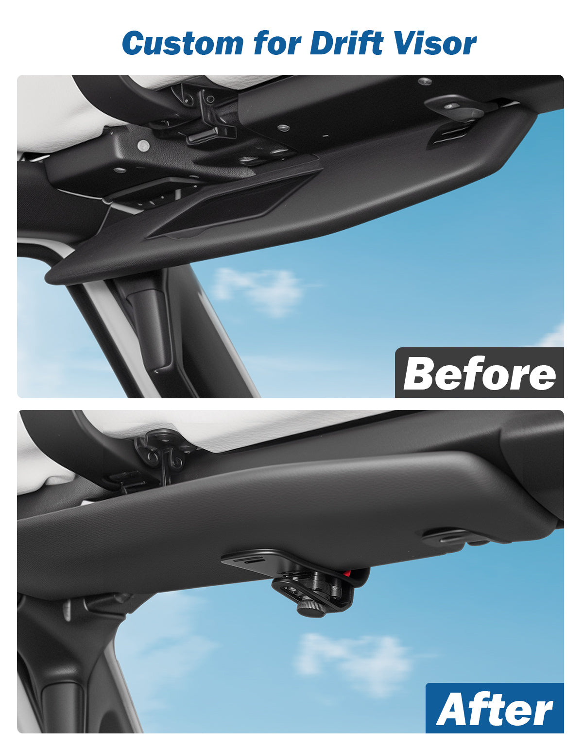 Universal Sun Visor Repair Clip, Quick Fix to Hold Floppy Visor Up