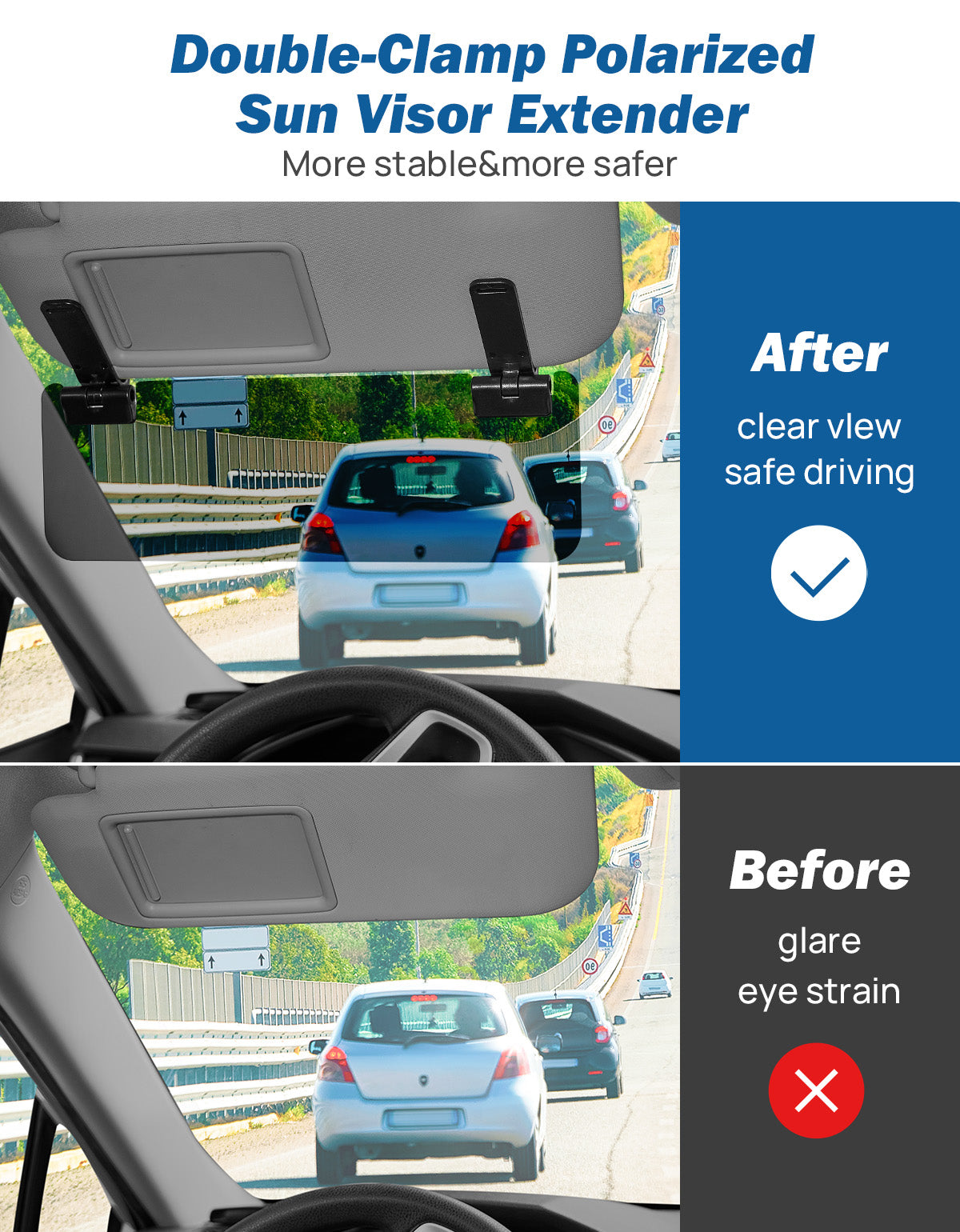 Joytutus Sun Visor Extender for Car