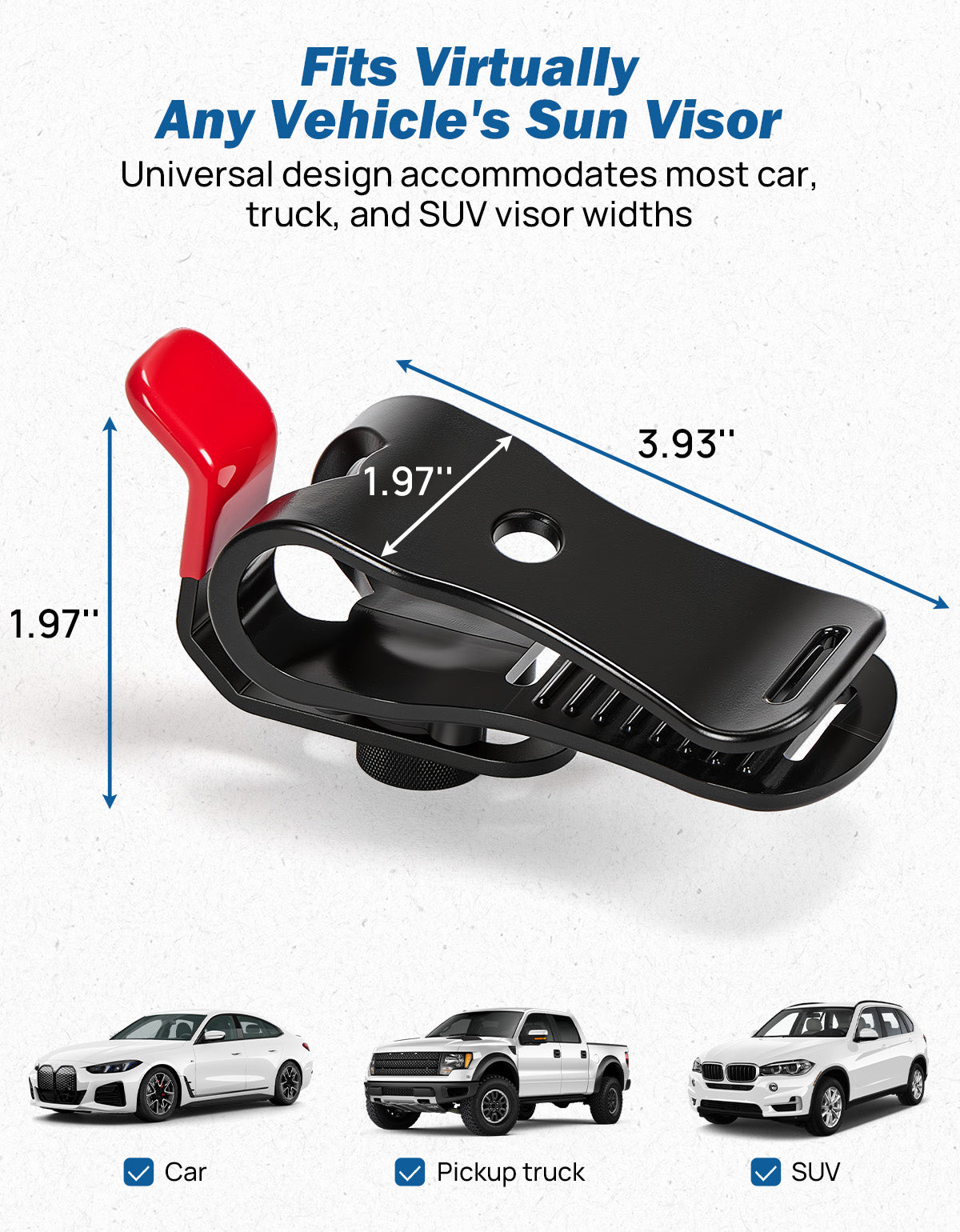 Universal Sun Visor Repair Clip, Quick Fix to Hold Floppy Visor Up