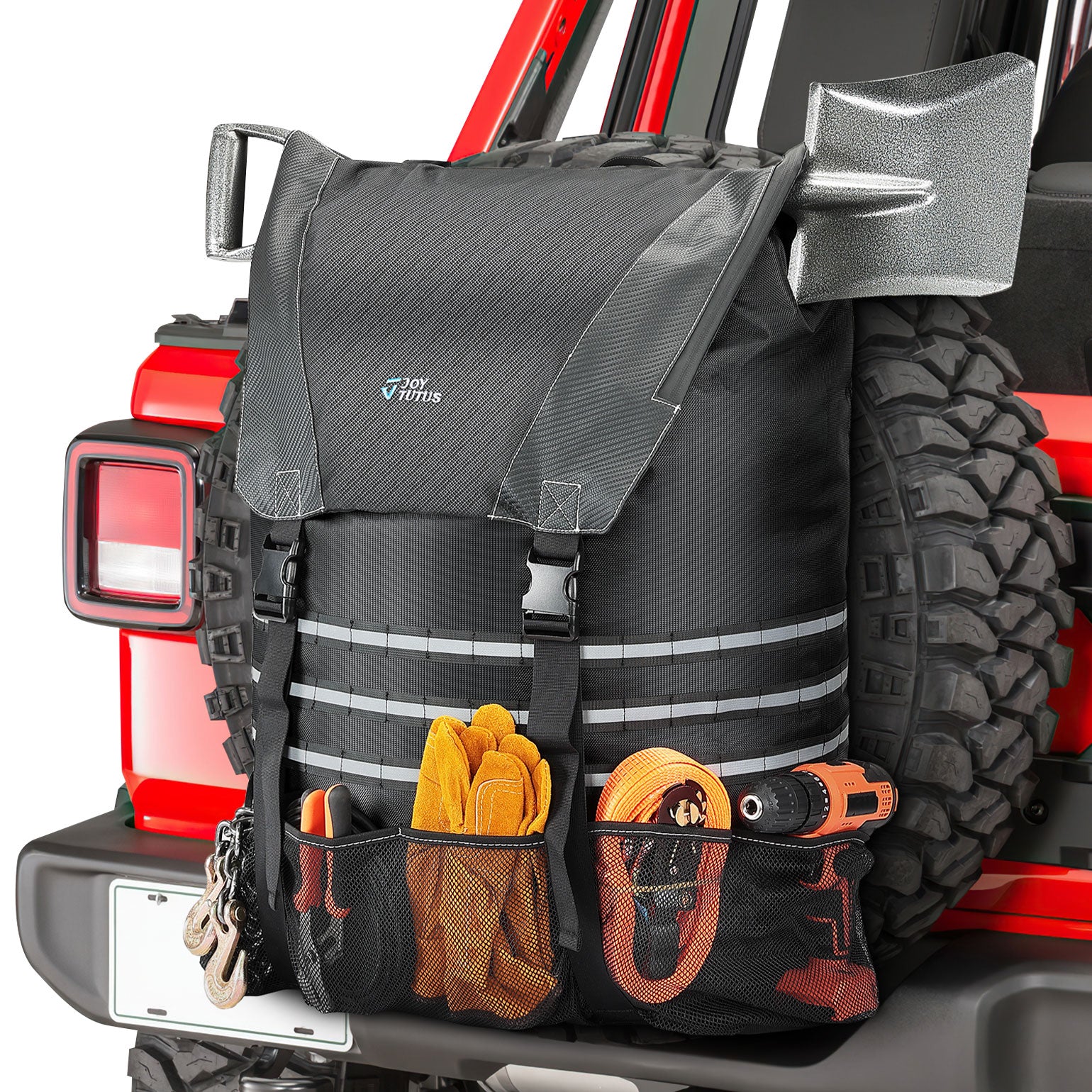 Larger Capacity Cargo Spare Tire Bag fitment for Tires from 30’’ to 40''