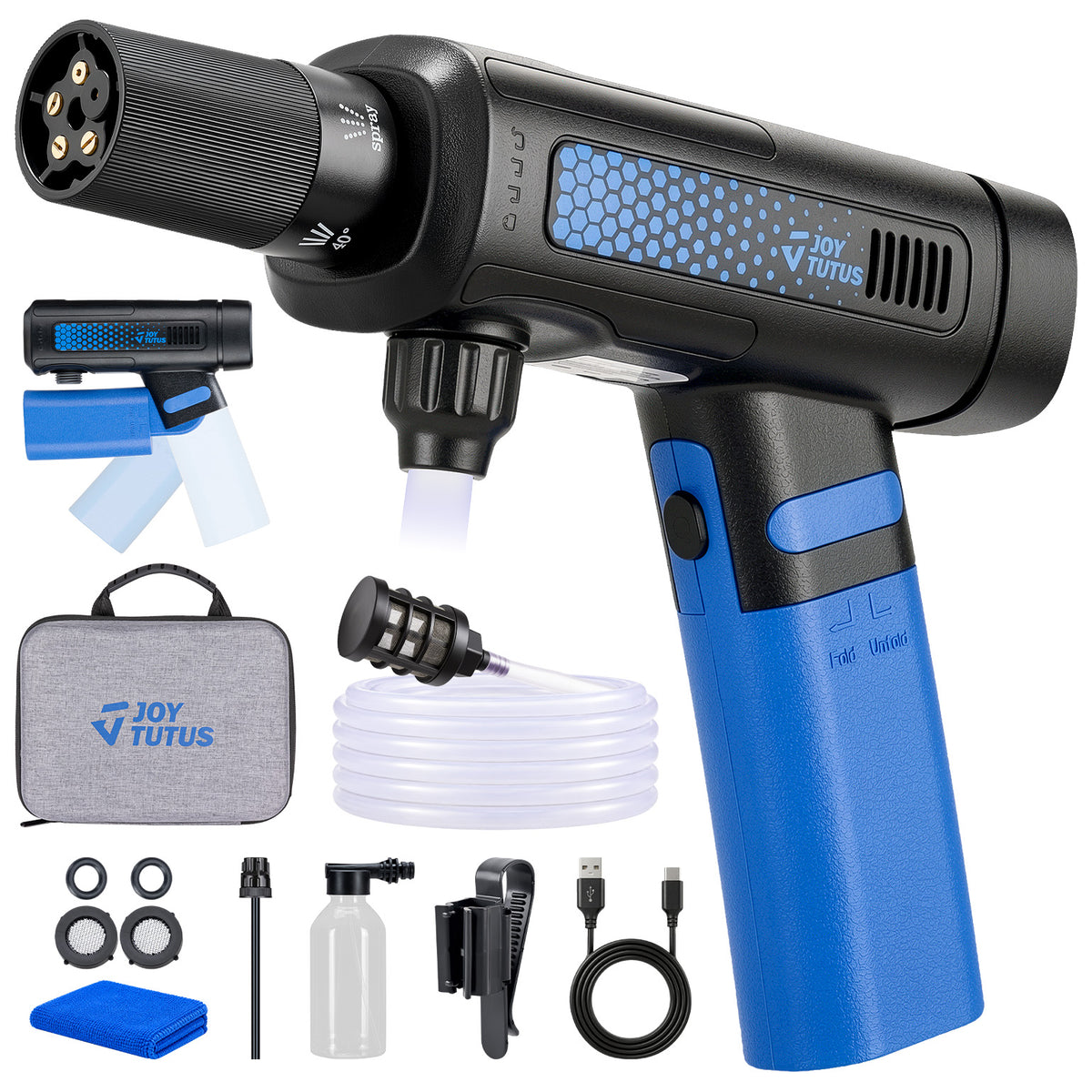 JOYTUTUS P10 Pro Foldable Cordless Pressure Washer for Cars & Bikes