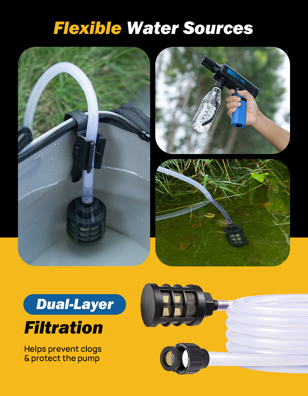 JOYTUTUS P10 Pro Foldable Cordless Pressure Washer