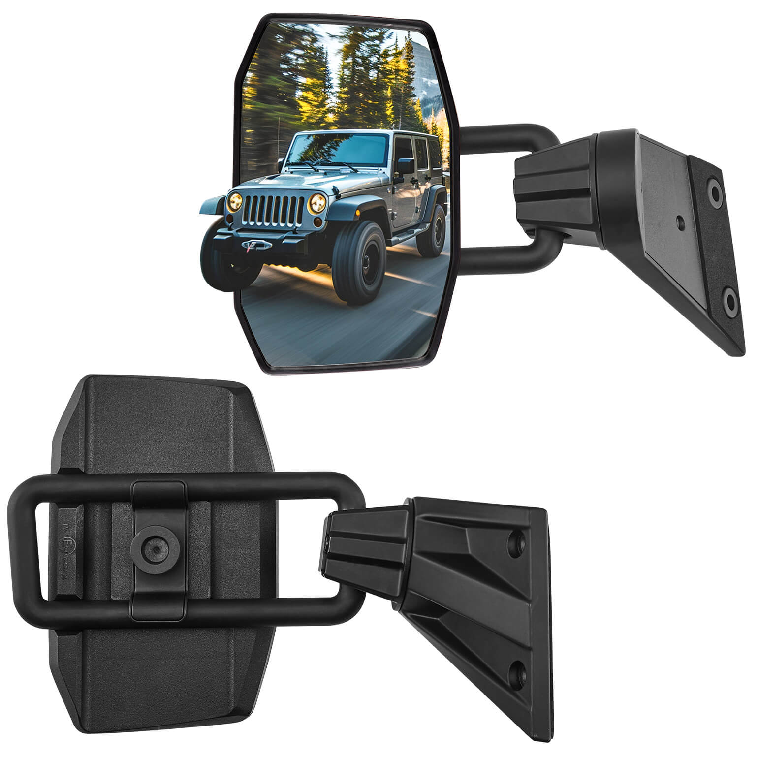 Adjustable Doors-Off Side Mirrors for Wrangler JK & TJ 1997–2018