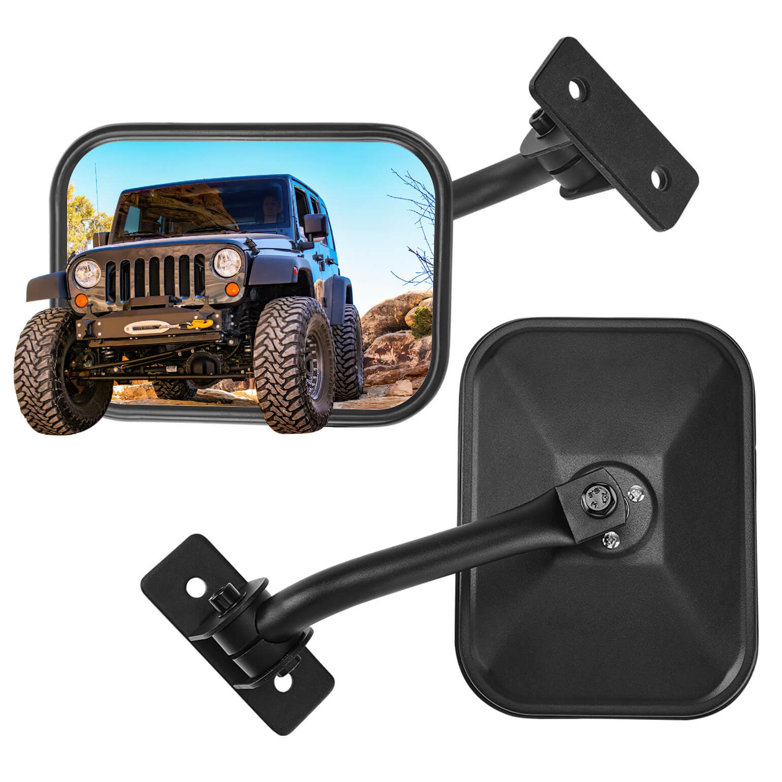 Doors Off Mirrors for Wrangler TJ JK JKU 1997–2018