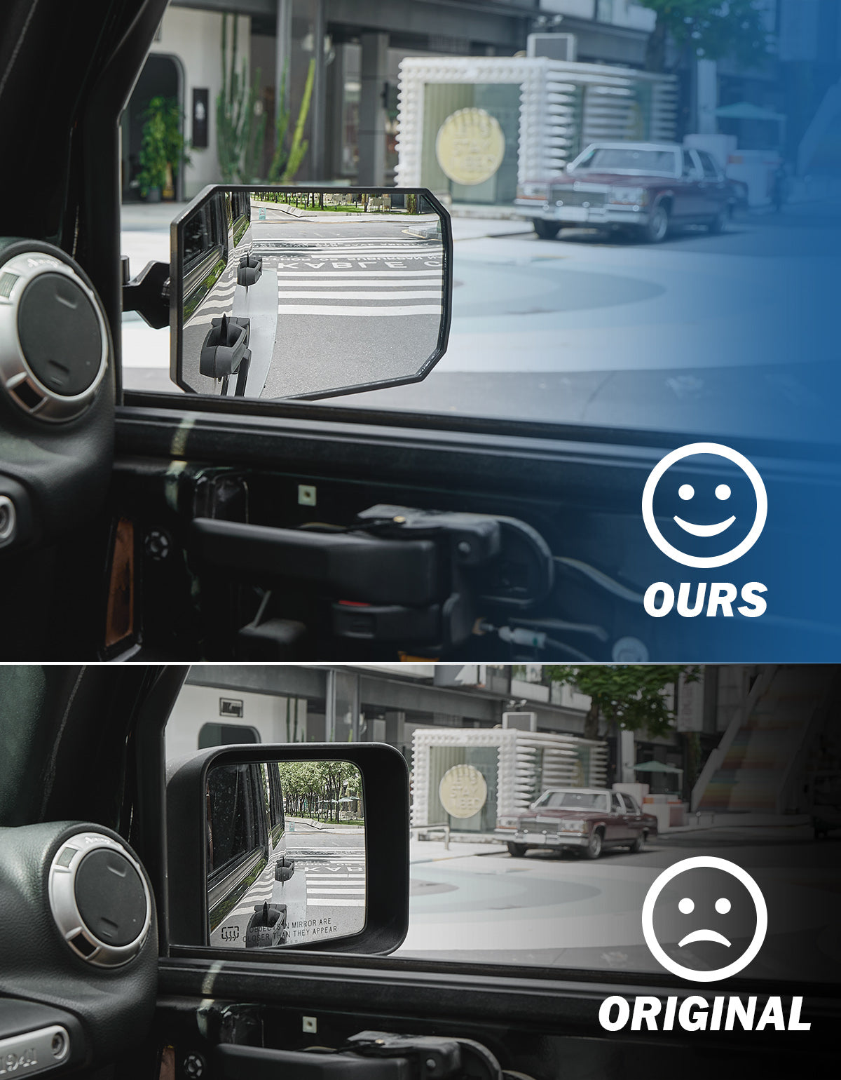 Wrangler Side Mirrors Replacement for JK & JKU 2007–2018