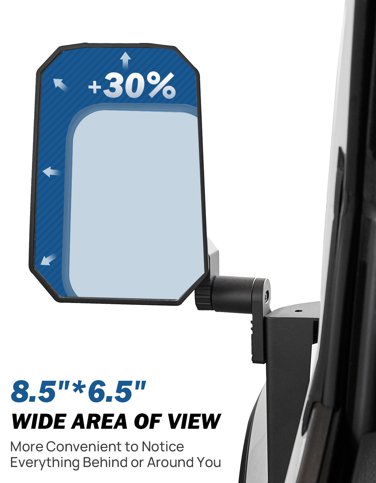 Wrangler & Gladiator Side Mirrors Doors-Off/On with Action Camera Mount