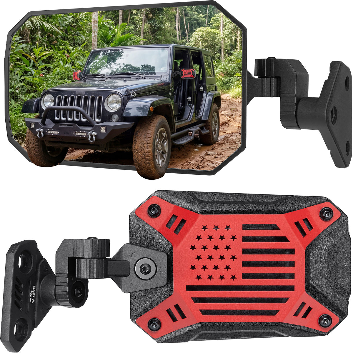 Jeep Mirrors Doors Off Compatible with Wrangler JL JK Gladiator JT