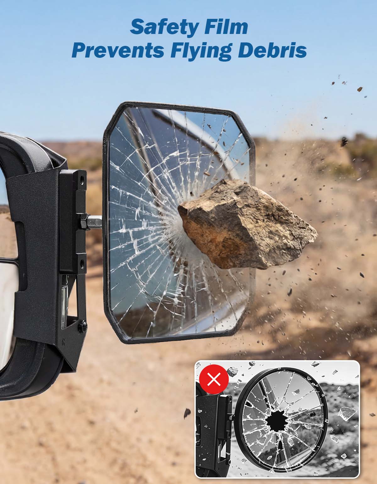 Tow Mirrors for 2019–2026 RAM 1500 New Body Style | Stable Clip-On Design