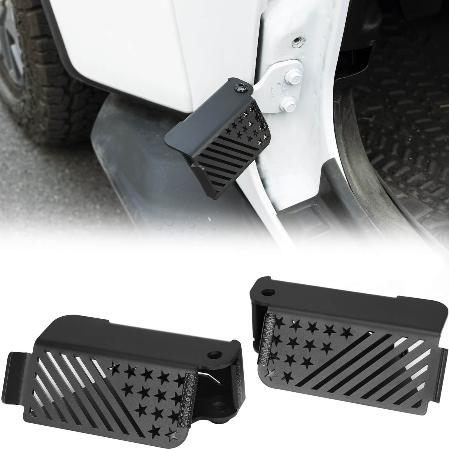 120° Foot Pegs for Wrangler JK JL Gladiator JT 2007–2026
