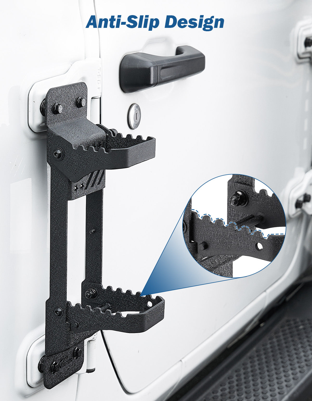 Metal Folding Door Hinge Foot Step for Wrangler JK JL & Gladiator JT