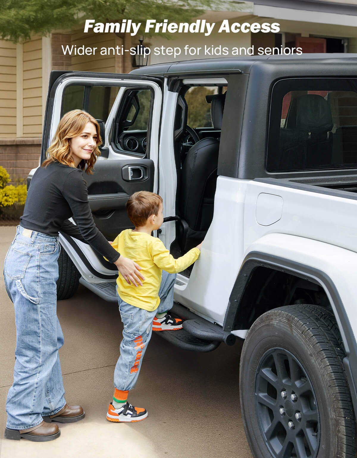 6.7" Running Boards for Gladiator JT 2020–2026 | Dual-Tier Side Steps