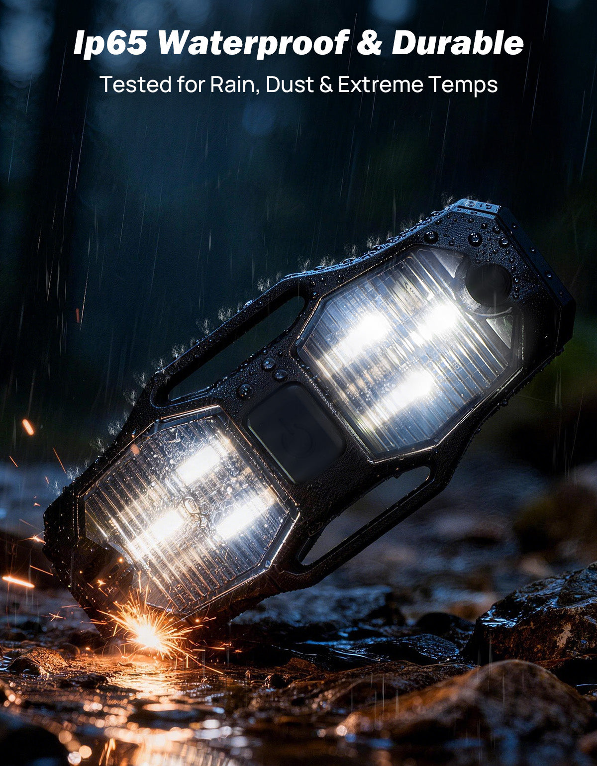 Three-mode LED map light for Jeep camping repairs and emergency use