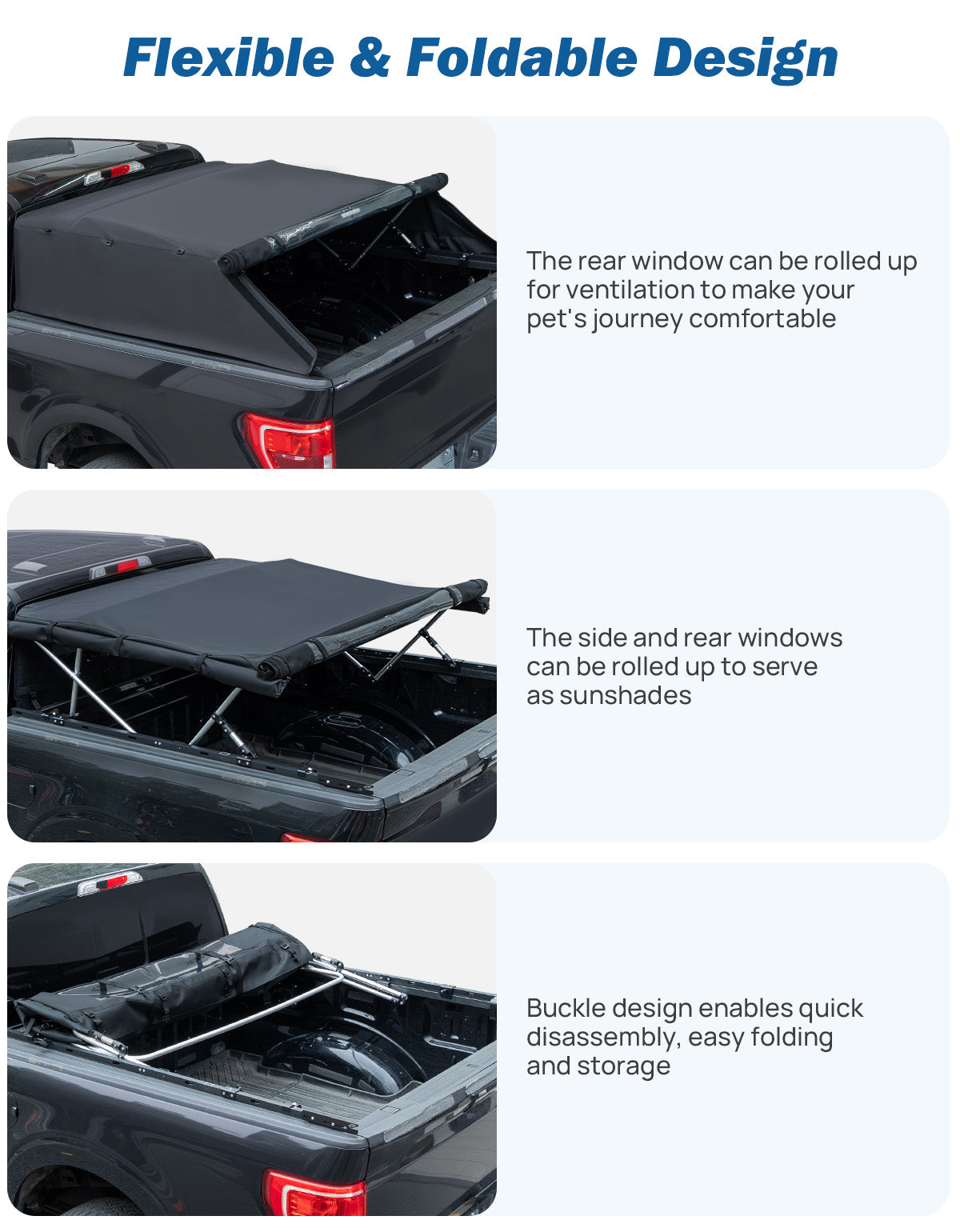 Truck Bed Soft Topper for Ford F-150 5.5' Bed (2015-2026)