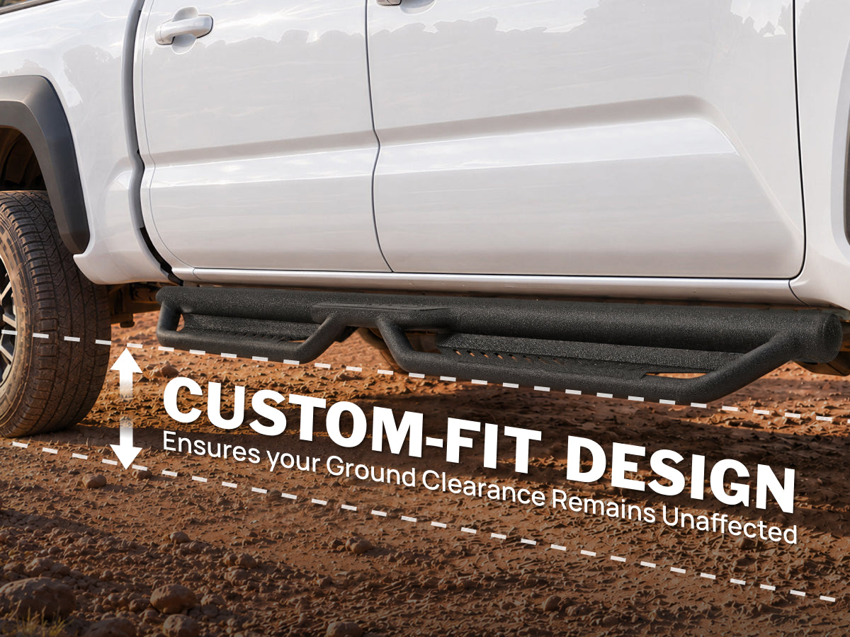 Joytutus step bars for Tacoma keep ground clearance