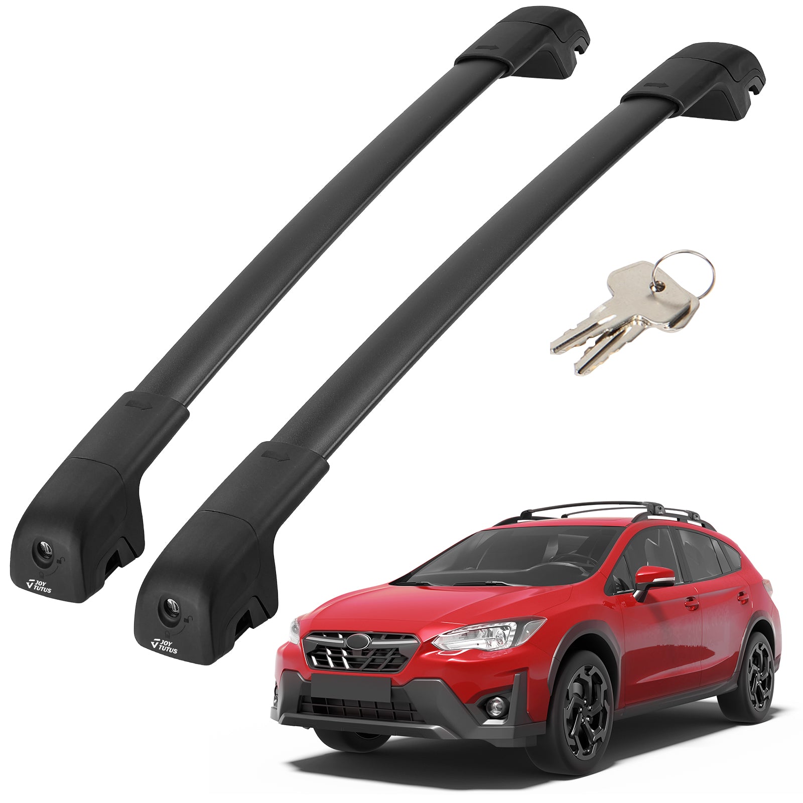 Lockable Roof Rack Cross Bars for Crosstrek 2018–2023 & Impreza