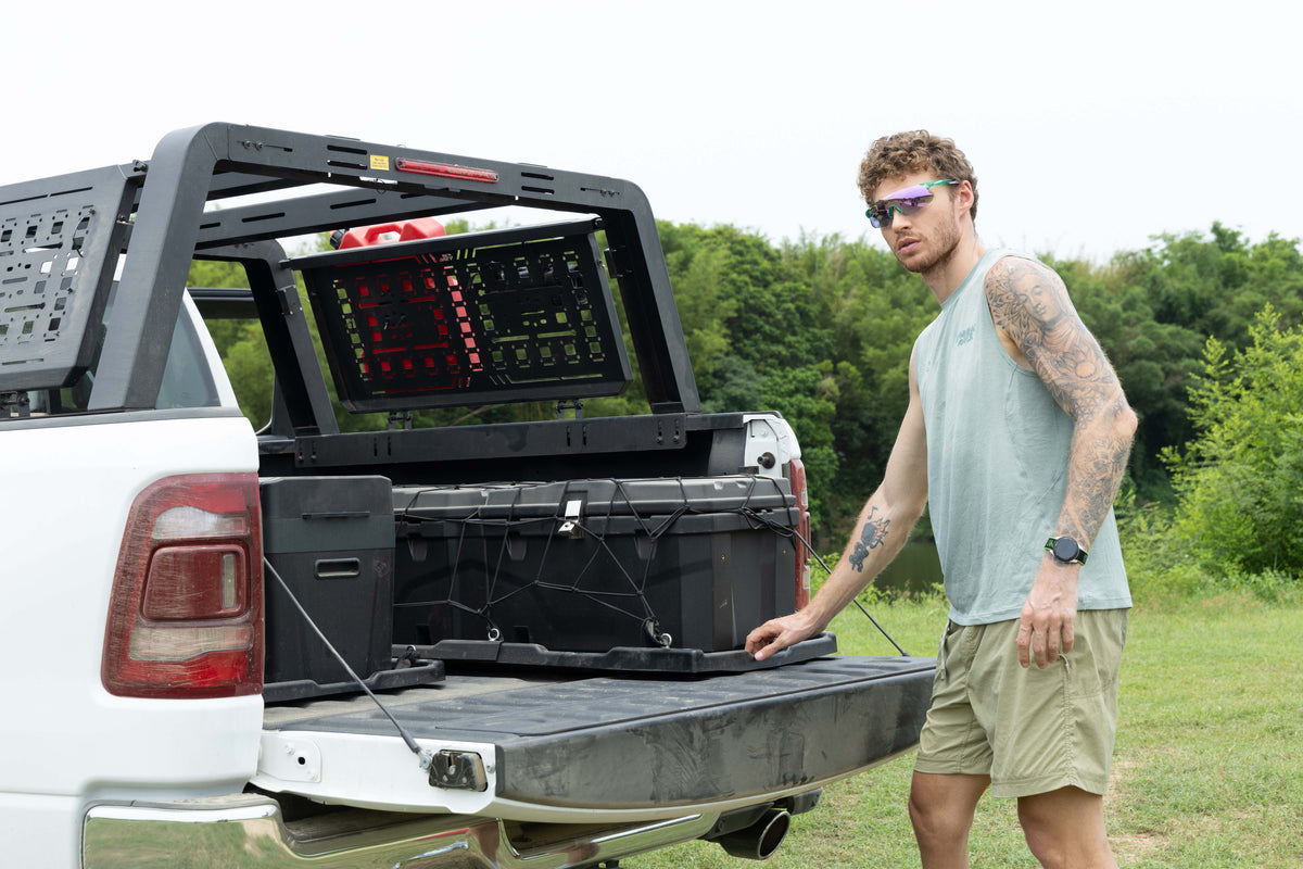 Lockable 160Qt Waterproof Truck Bed Tool Box for Pickup Trucks