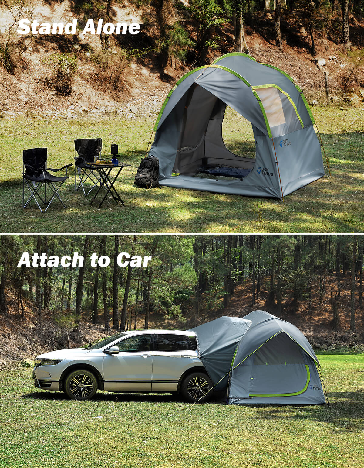 SUV Tailgate Tent with Rainfly, Double Door, 6–8 Person