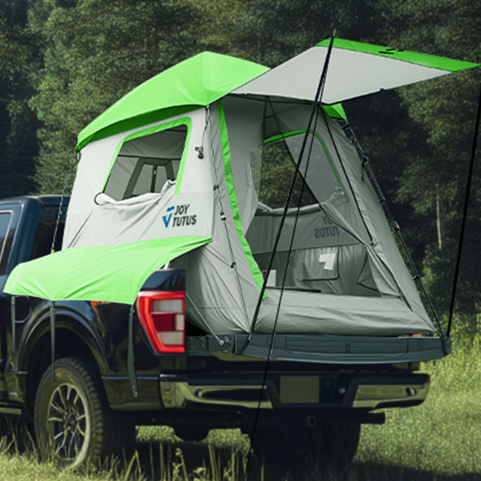 Truck Tent for 5'5" - 6'5" Truck Bed, Automatic Instant Setup Truck Camping Tent for 2 Person