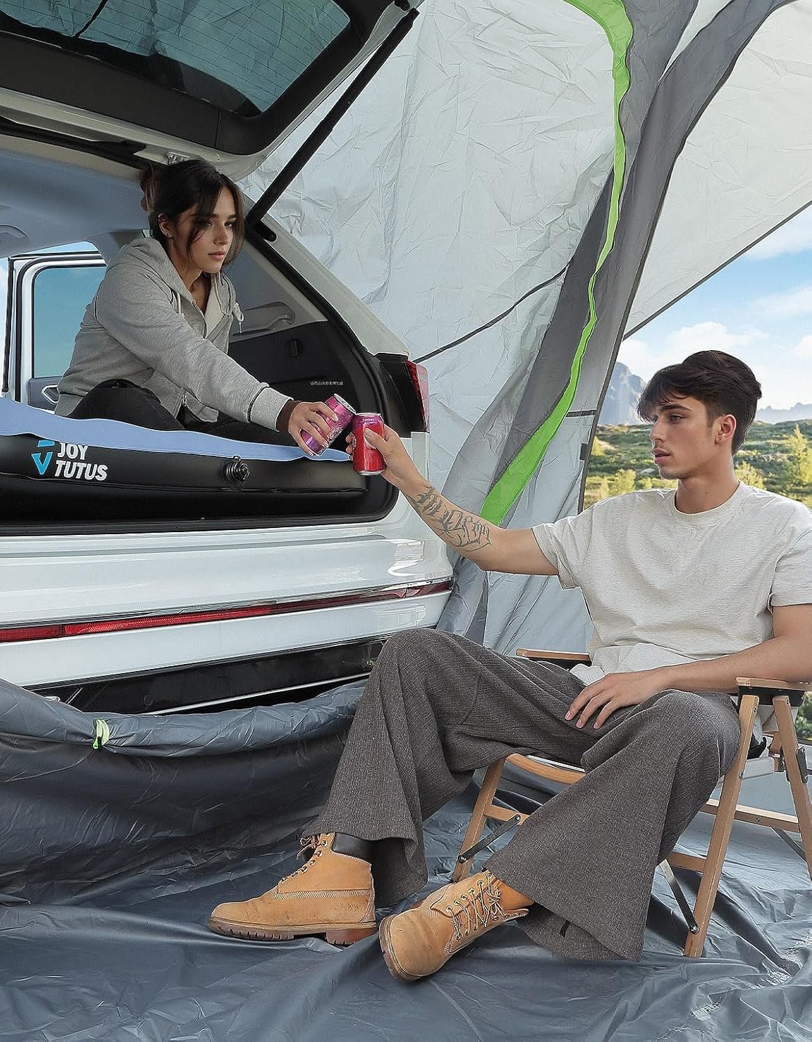 SUV Air Mattress with Electric Pump for Car Camping & Road Trips