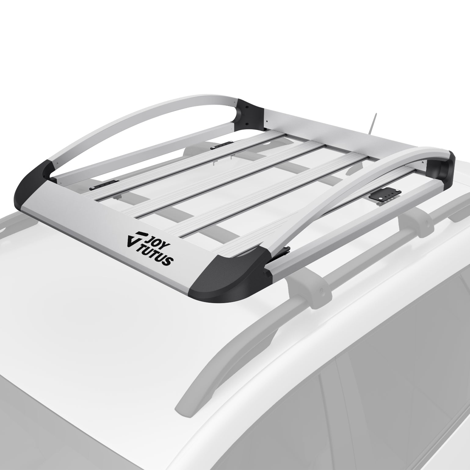 Aluminum Roof Cargo Basket | 47" × 40" Universal Roof Rack Basket with 150 lbs Capacity