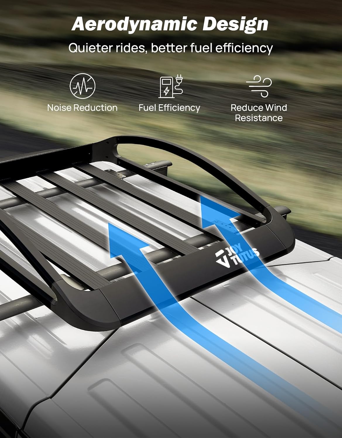 Aluminum Roof Cargo Basket – Rust-Resistant Roof Rack Carrier for SUVs, Trucks & Cars