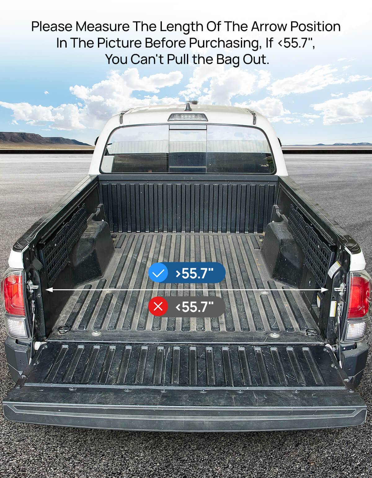 JOYTUTUS Truck Bed Cargo Box Organizer Mid-Size