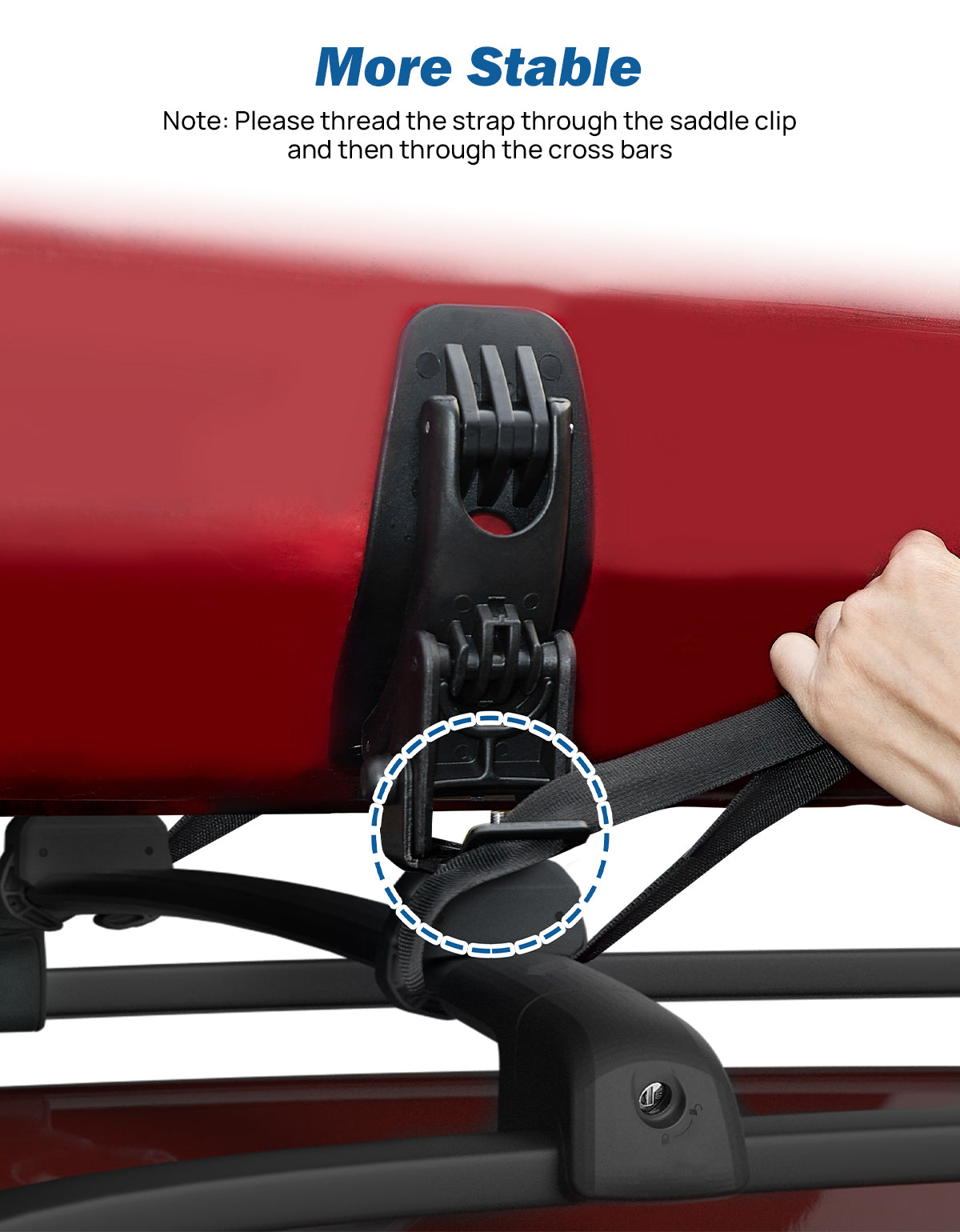 Universal Kayak Roof Rack Saddles for Cross Bars – 150LB Kayak Carrier Kit