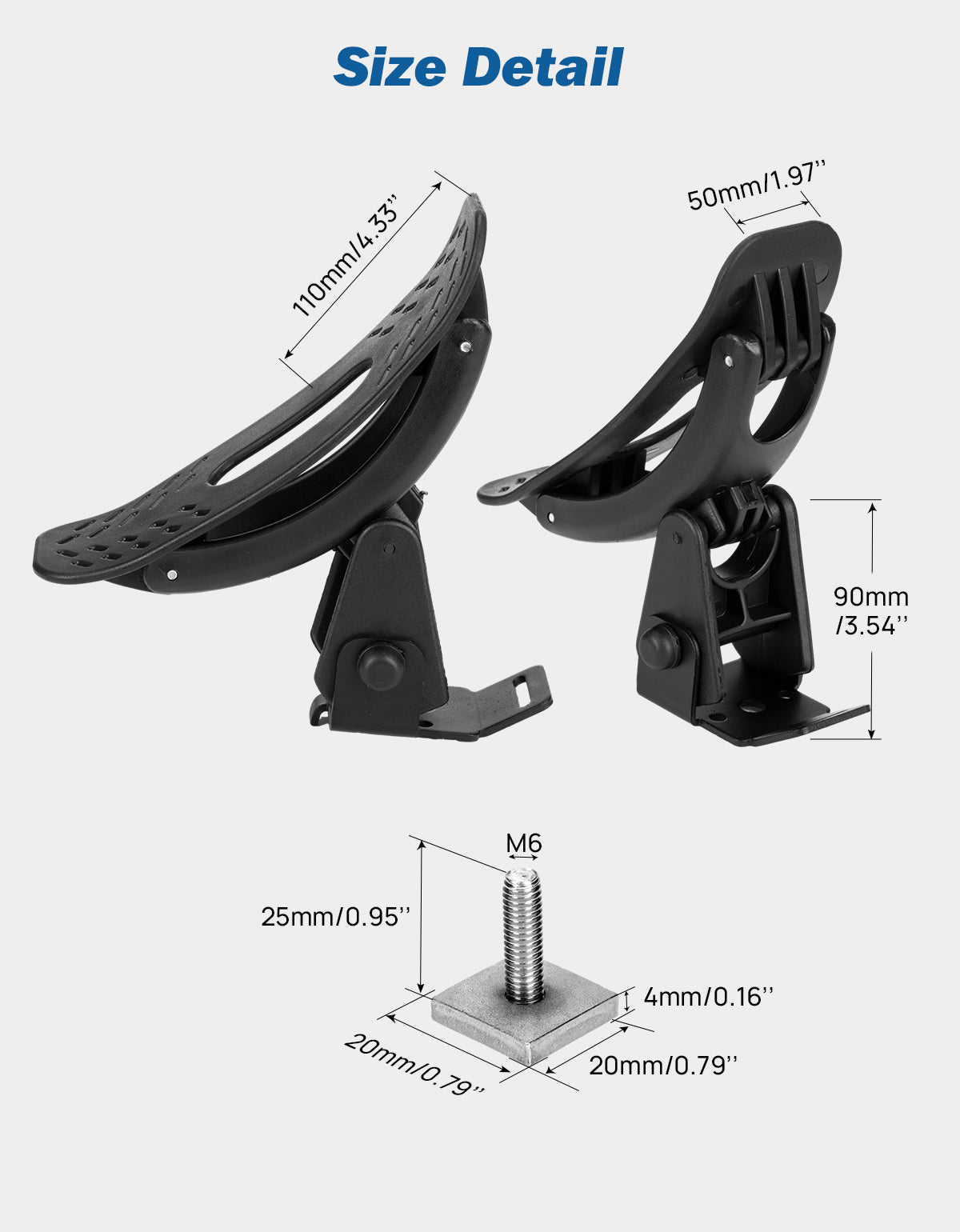 T-Slot Kayak Roof Rack Saddles for Cross Bars – 150LB Carrier Kit