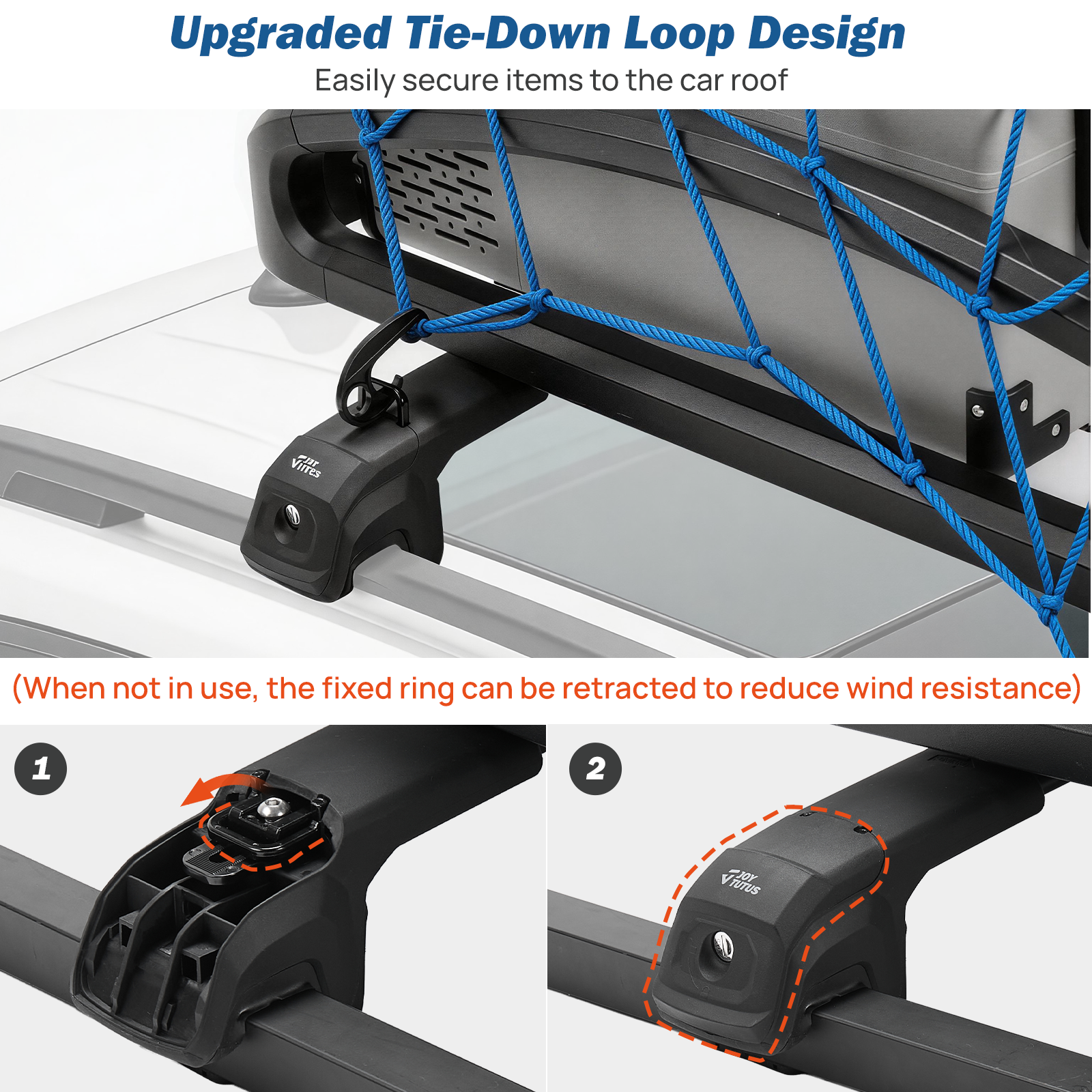 Toyota RAV4 Adventure & TRD Off-Road (2019–2025) Roof Rack Cross Bars – Lockable Aluminum